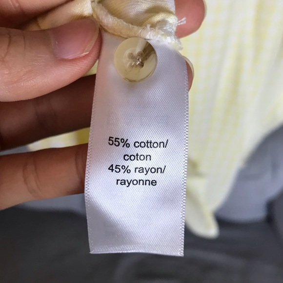 Maurice Vintage Gingham Long Sleeves Top - Yellow - Picture 7 of 8